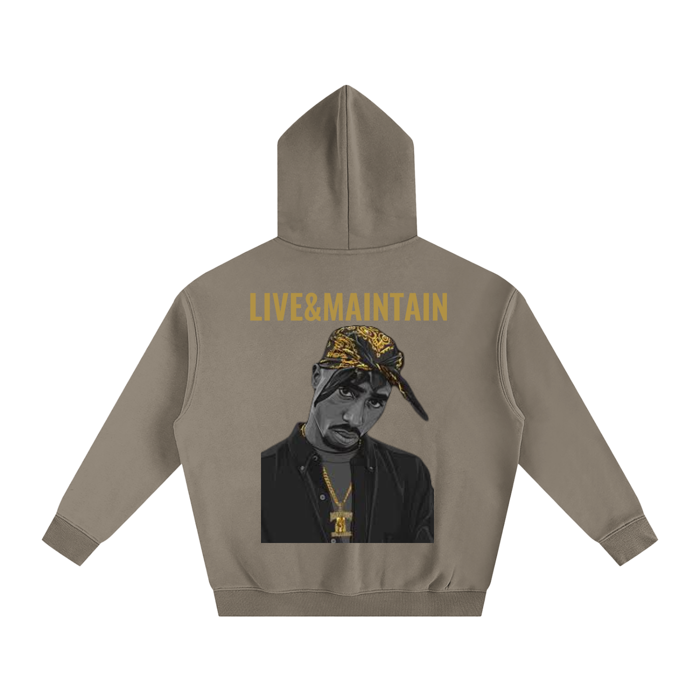 “Tupac” Oversize Fleeced Hoodie